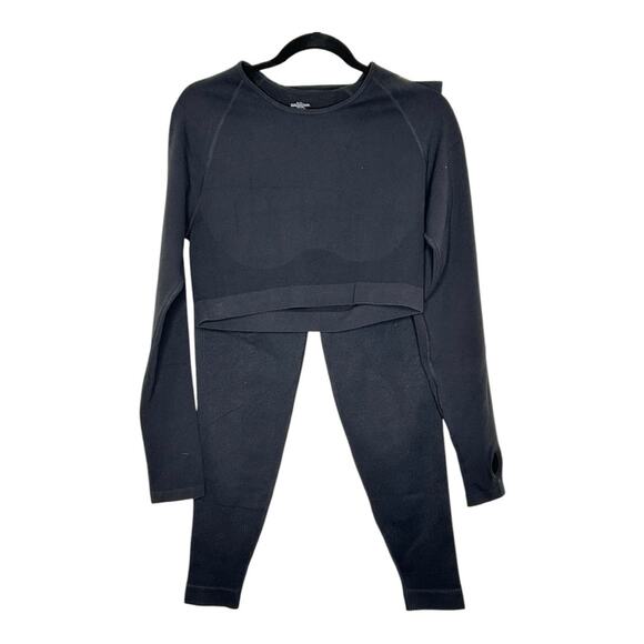 Cosmolle AirWear Long Sleeve & High-Waist Legging Set Black Size XXL NWT - Picture 2 of 13